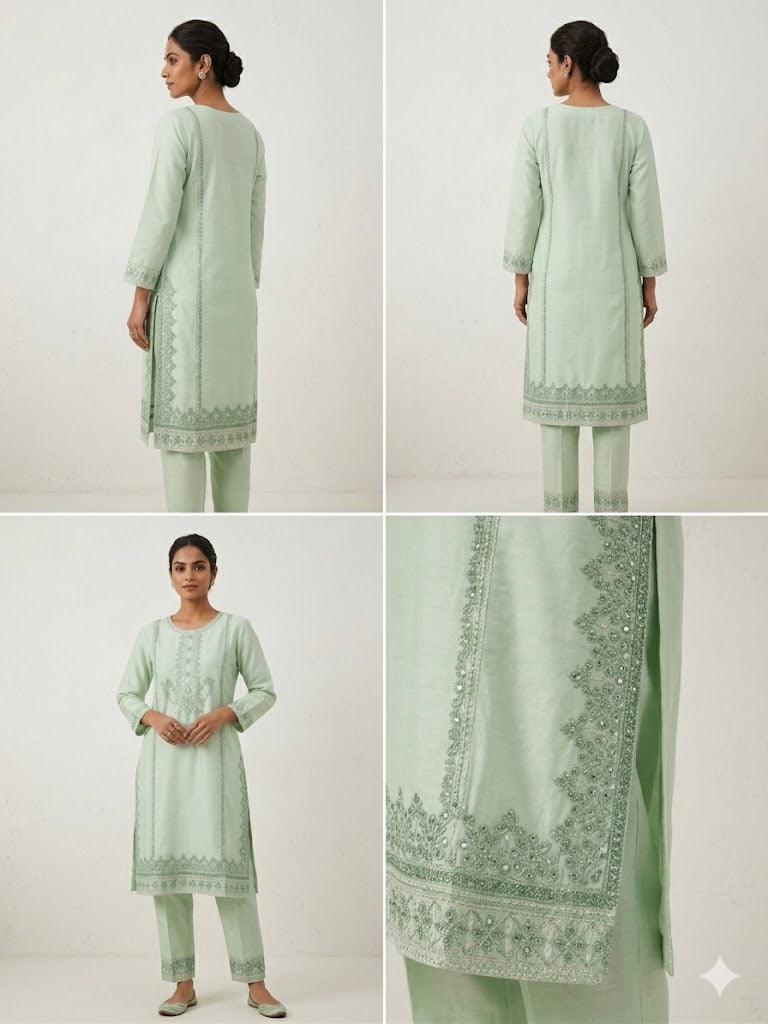 Embroidered Cotton 2 PC - Stitched