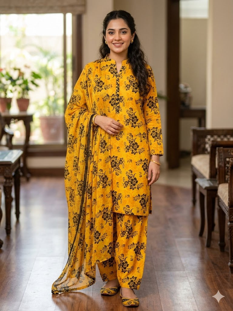 All Over Digital Printed Summer Cotton-2PC