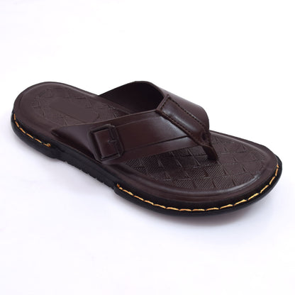 Crown Textured Brown Slides – V12