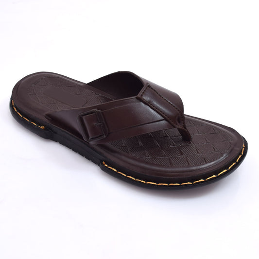 Crown Textured Brown Slides – V12