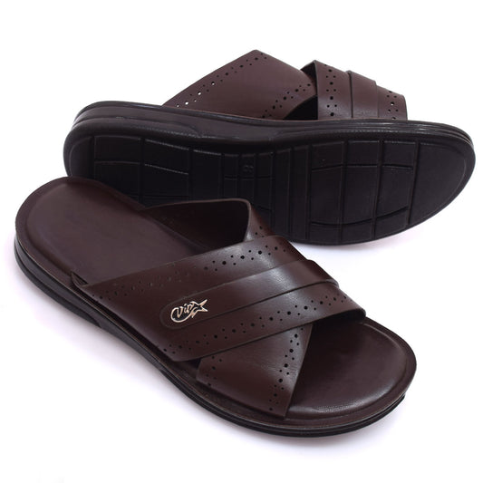 Elite Buckle Brown Slide - W4