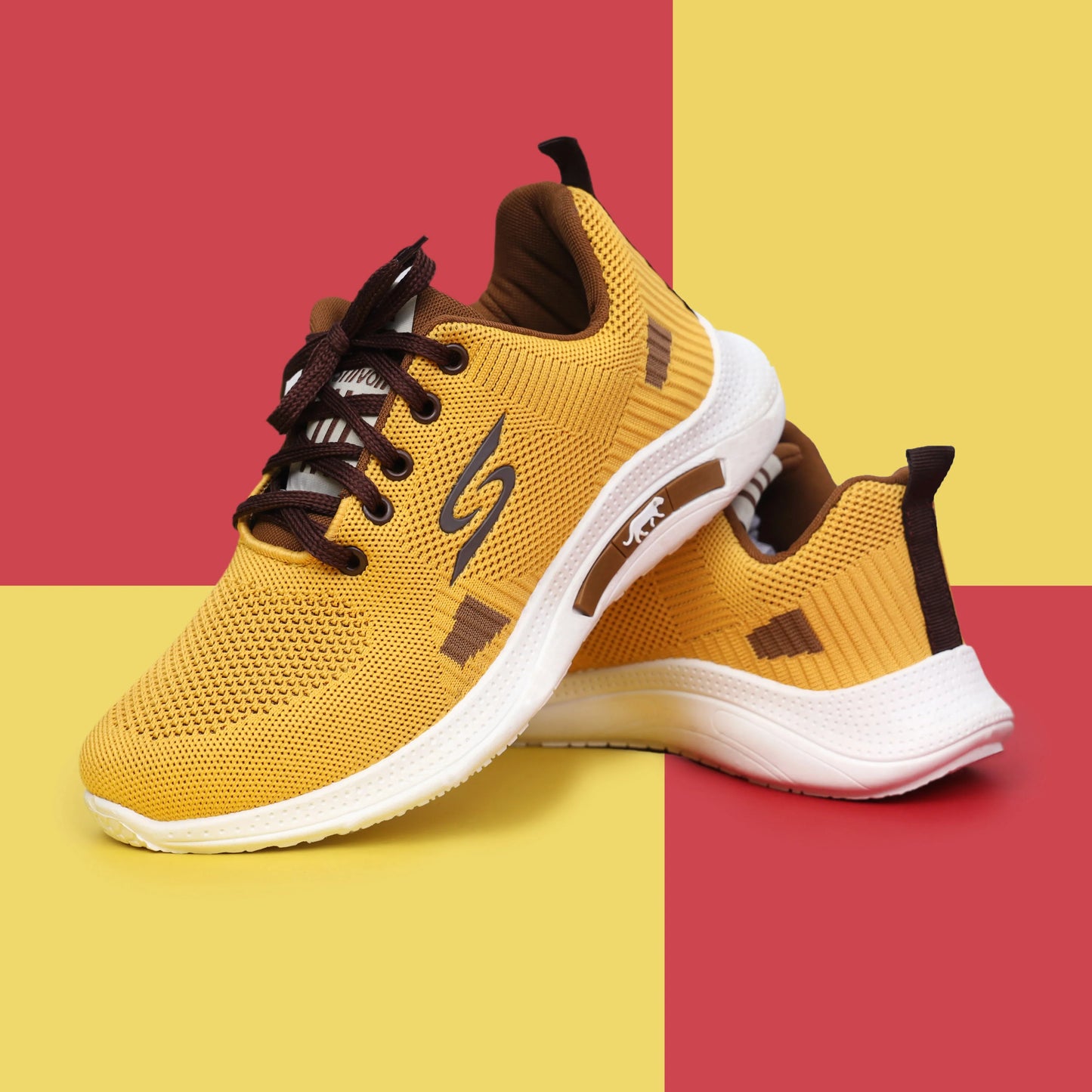 Premium Mustard Laced-Up Shoes  - J11