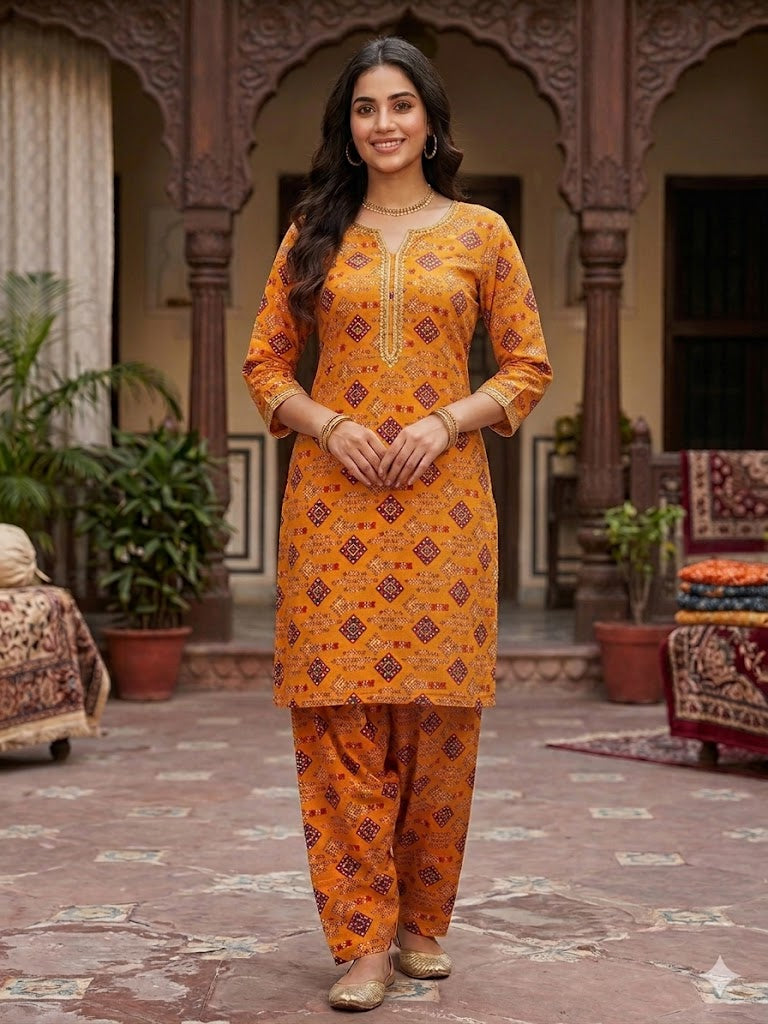 All Over Digital Printed Summer Cotton-2PC