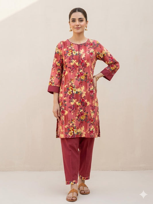 All Over Digital Printed Summer Cotton-2PC