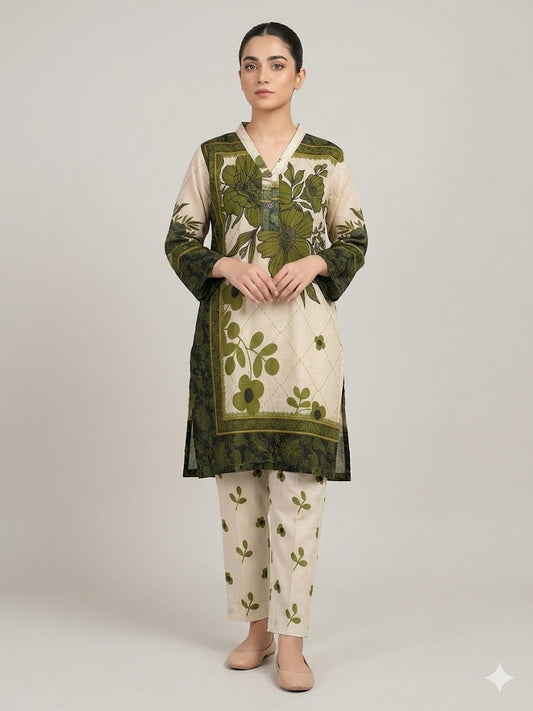 Lawn 2 PC - Cord Set Stitched