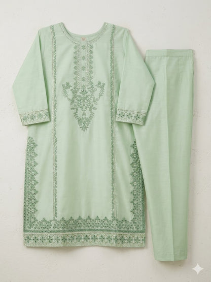 Embroidered Cotton 2 PC - Stitched