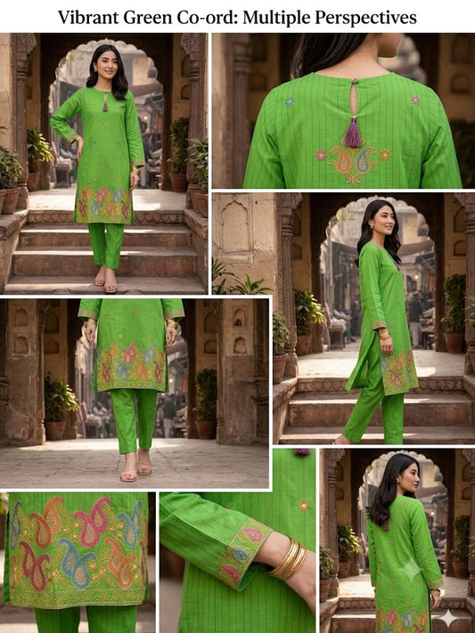 Embroidered Cotton 2 PC - Stitched