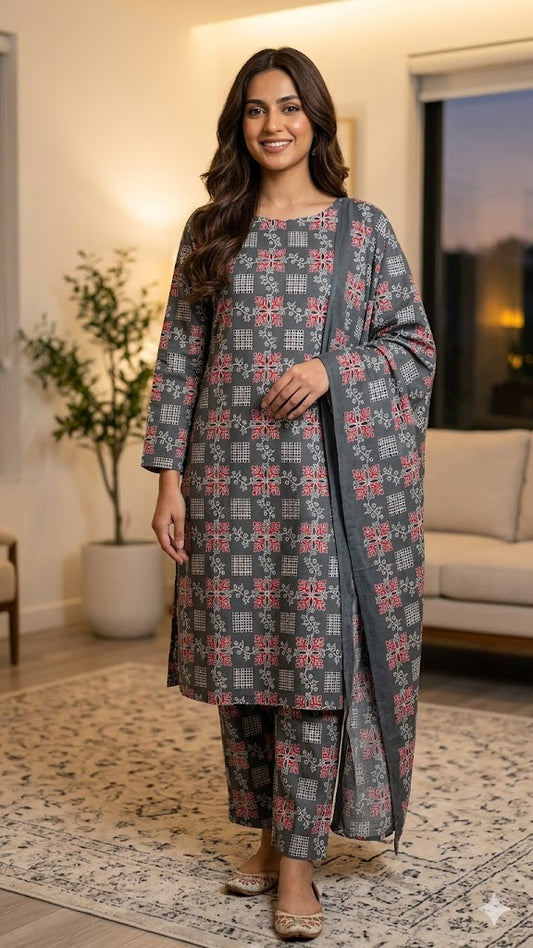 All Over Digital Printed Summer Cotton-2PC
