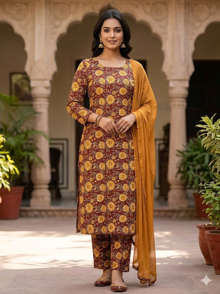 All Over Digital Printed Summer Cotton-2PC