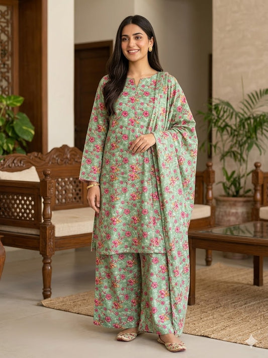 All Over Digital Printed Summer Cotton-2PC