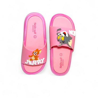 Imported Baby Pink Tom&Jerry Slides